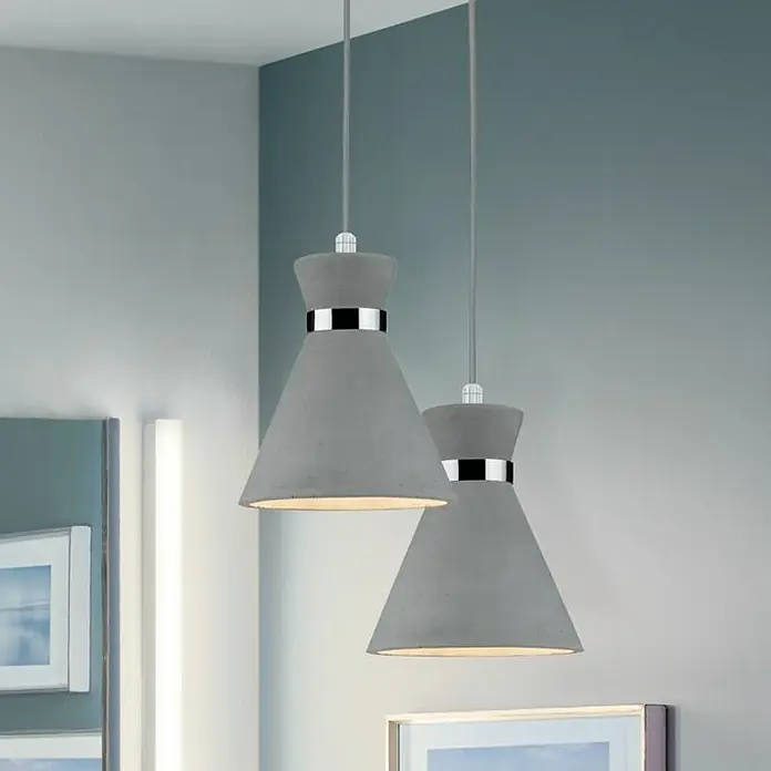 Paulmann Pendelleuchte Verve - 20 W, Chrom, Grau, Höhe: 110 cm - Bildausschnitt