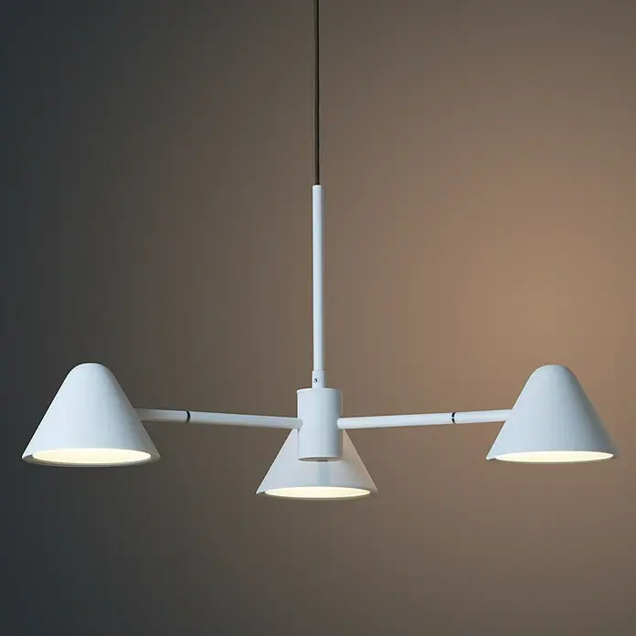 Lucide Devon LED-Pendelleuchte - Höhe: 65 cm, Weiß - Bildausschnitt