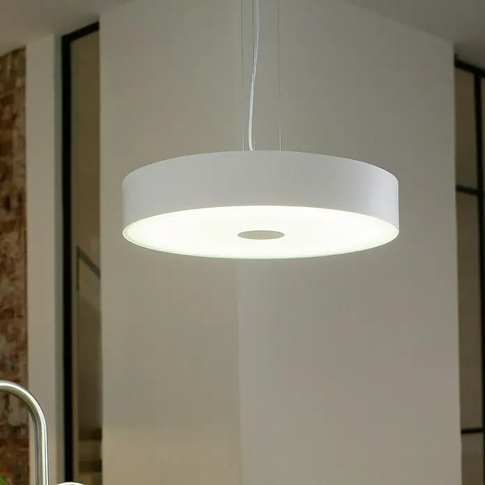 Philips Hue LED-Pendelleuchte Fair - Höhe: 150 cm, 444 mm, Weiß - Bildausschnitt