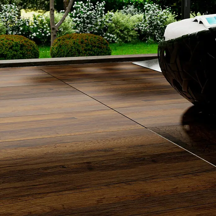 Esterno 20 T by Palazzo Terrassenfliese Harmonie - 40 x 120 x 2 cm, Zeder, Matt - Stimmungsaufnahme