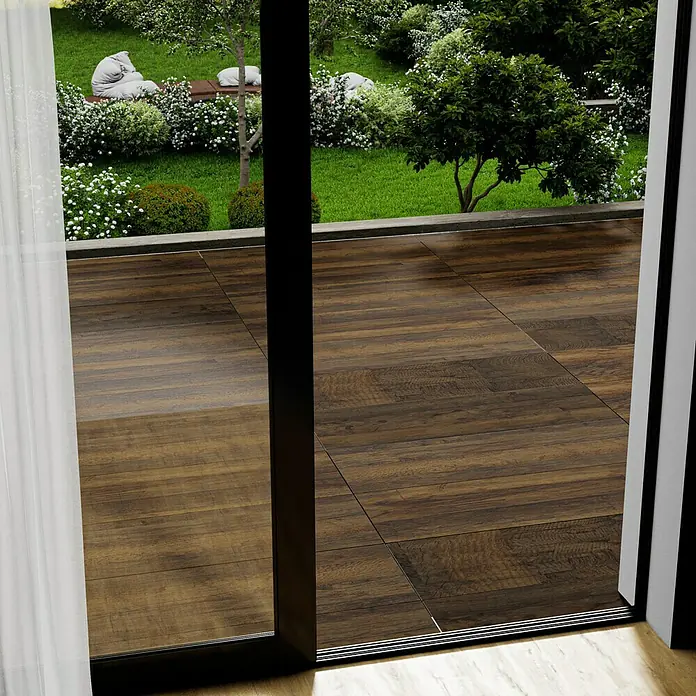 Esterno 20 T by Palazzo Terrassenfliese Harmonie - 40 x 120 x 2 cm, Zeder, Matt - Stimmungsaufnahme
