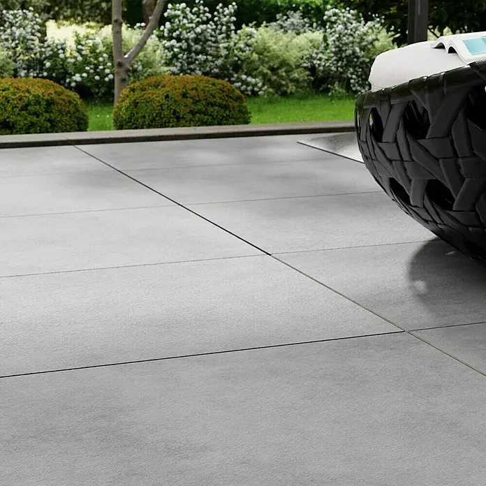 Terrassenfliese Metropolis 2.0 - 59,7 x 119,7 x 2 cm, Light Grey, Matt - Stimmungsaufnahme