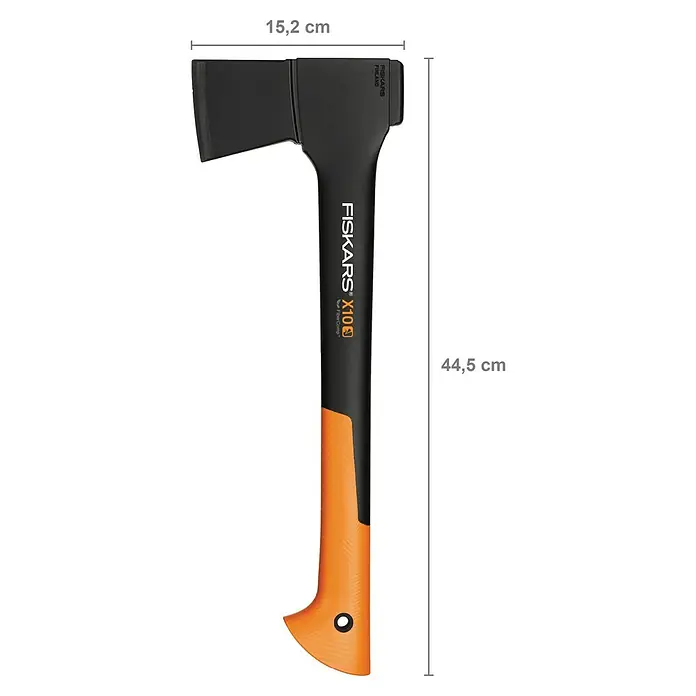 Fiskars Universele bijl X10 - S - Geschikt voor: Outdoor- en trekkingactiviteiten - Blauwdruk