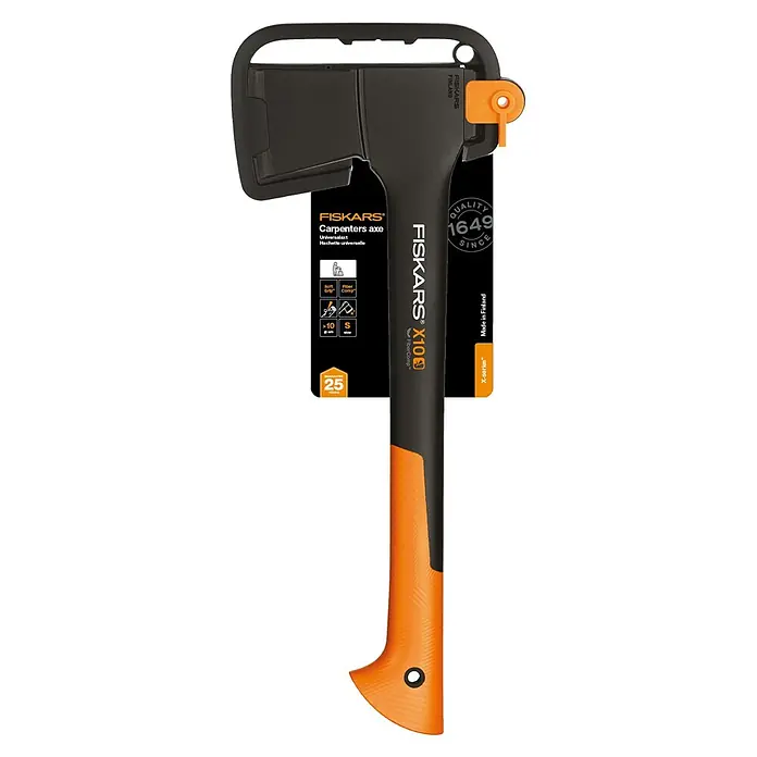 Fiskars Universele bijl X10 - S - Geschikt voor: Outdoor- en trekkingactiviteiten - Vooraanzicht