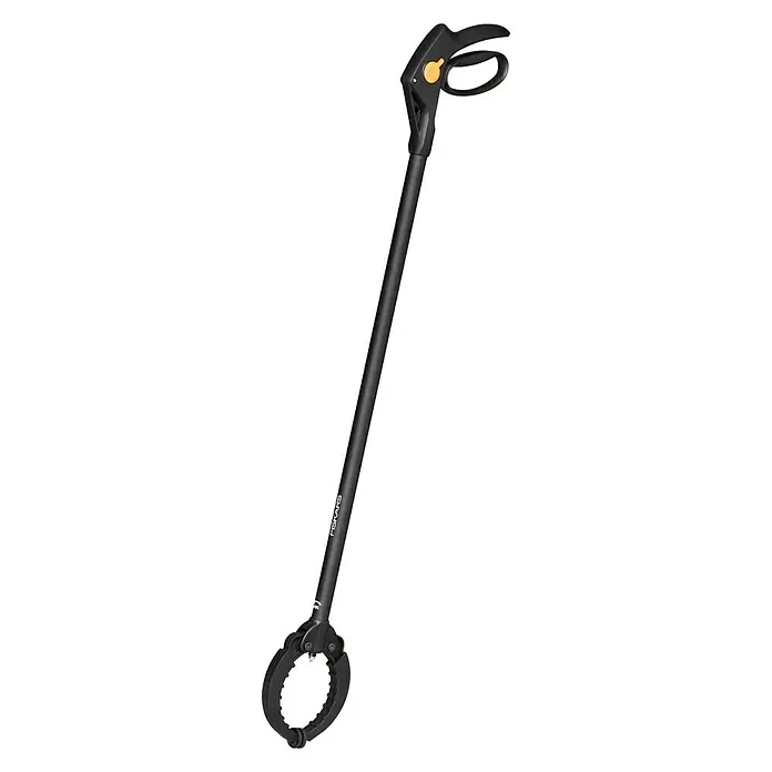 Fiskars Solid Grijper - Zwart - Diagonaal zicht