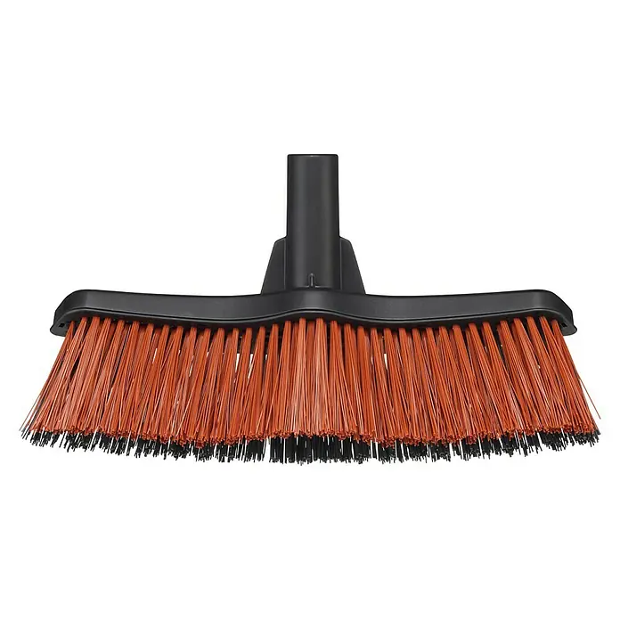 Fiskars Solid Tuinbezem - Werkbreedte: 38 cm, zwart/rood - Vooraanzicht