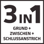 3in1: Grund-, Zwischen- und Schlussanstrich