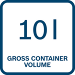 10 l Container-Bruttovolumen