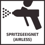 Spritzgeeignet (Airless)