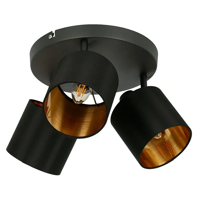 Reality Leuchten Tommy Regleta Tommy - 28 W, Negro, E14, 3 ud. - Vista angular