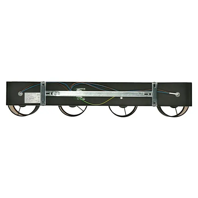 Reality Leuchten Tommy Deckenstrahler - 28 W, L x B x H: 17,6 x 70 x 19 cm, Schwarz, E14, 4 Stk. - Draufsicht