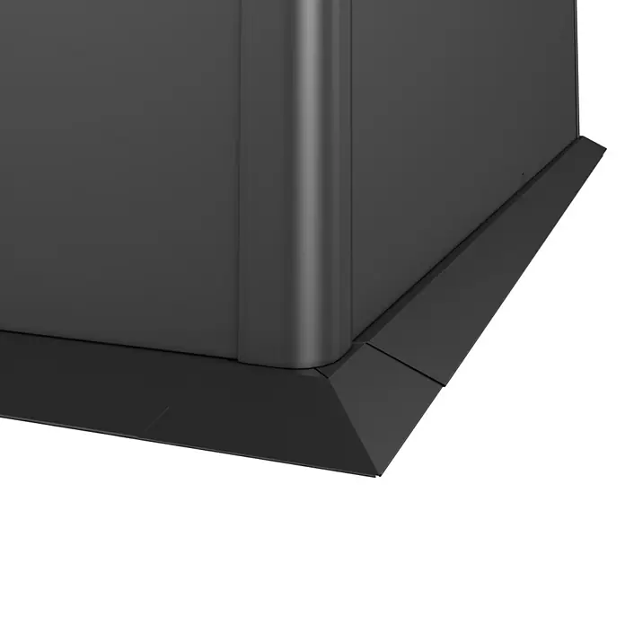Biohort Mähkante - Passend für: Biohort Hochbeet 1 x 1, Dunkelgrau Metallic - Detailaufnahme