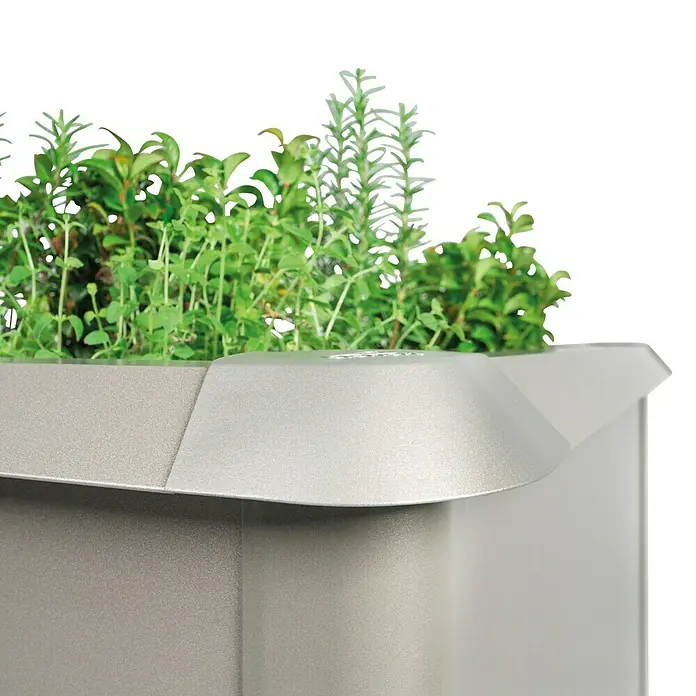 Biohort Schneckenblech - Passend für: Biohort Hochbeet 1 x 0,5 m, Quarzgrau metallic - Detailaufnahme