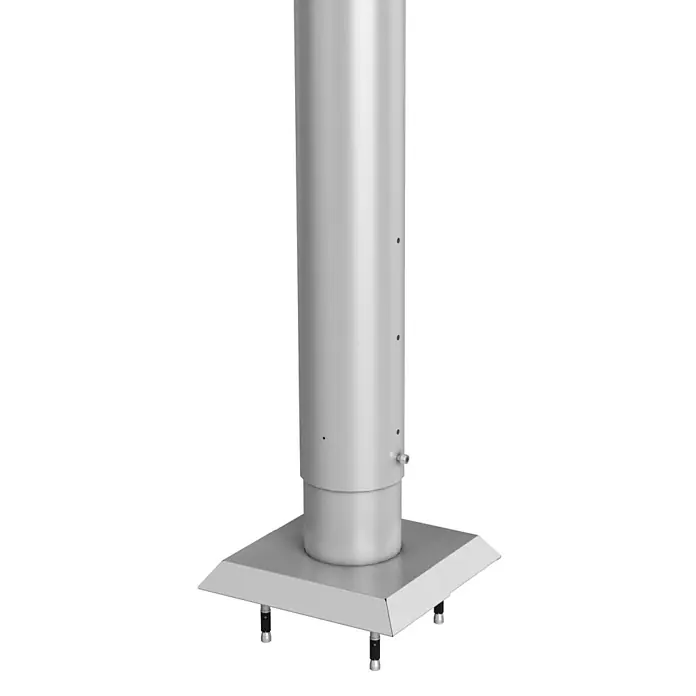 Biohort Zaunpfosten - Höhe: 135 cm, Silber Metallic - Detailaufnahme