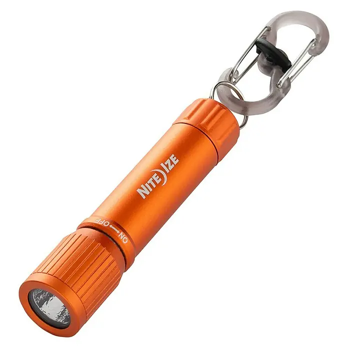 Nite Ize LED-Taschenlampe - Orange/Silber - Diagonale Ansicht
