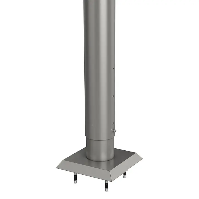 Biohort Zaunpfosten - Höhe: 135 cm, Quarzgrau Metallic - Detailaufnahme