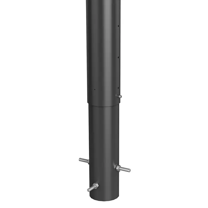 Biohort Zaunpfosten - Höhe: 90 cm, Durchmesser: 40 mm, Anthrazit Metallic - Detailaufnahme