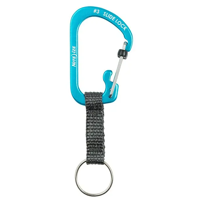 Nite Ize Karabinerhaken Slidelock Key Ring - Blau - Ansicht von oben