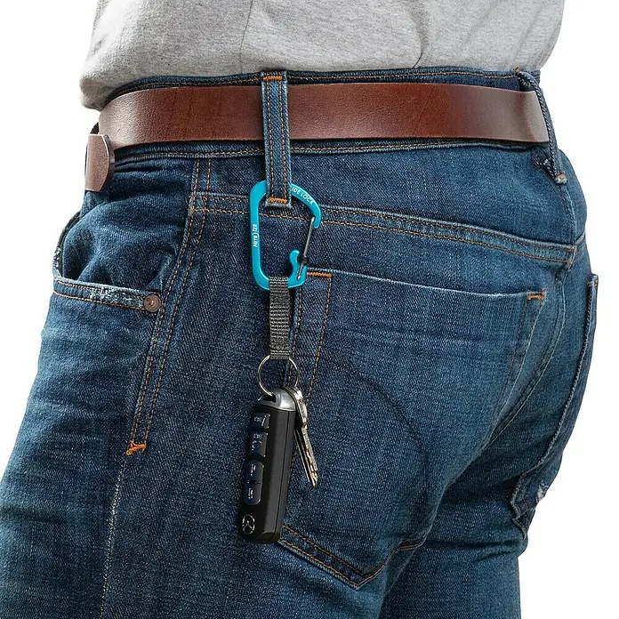 Nite Ize Karabinerhaken Slidelock Key Ring - Blau - Anwendungsbeispiel