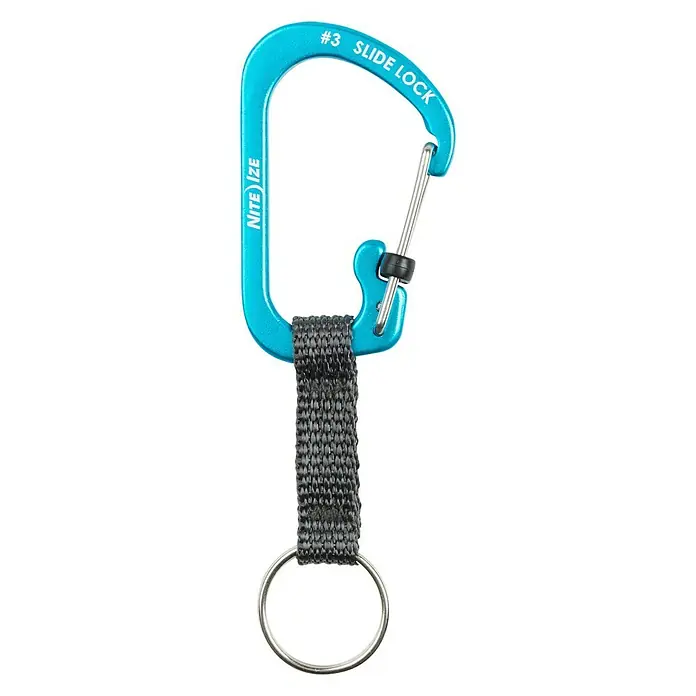 Nite Ize Karabinerhaken Slidelock Key Ring - Blau - Ansicht von oben