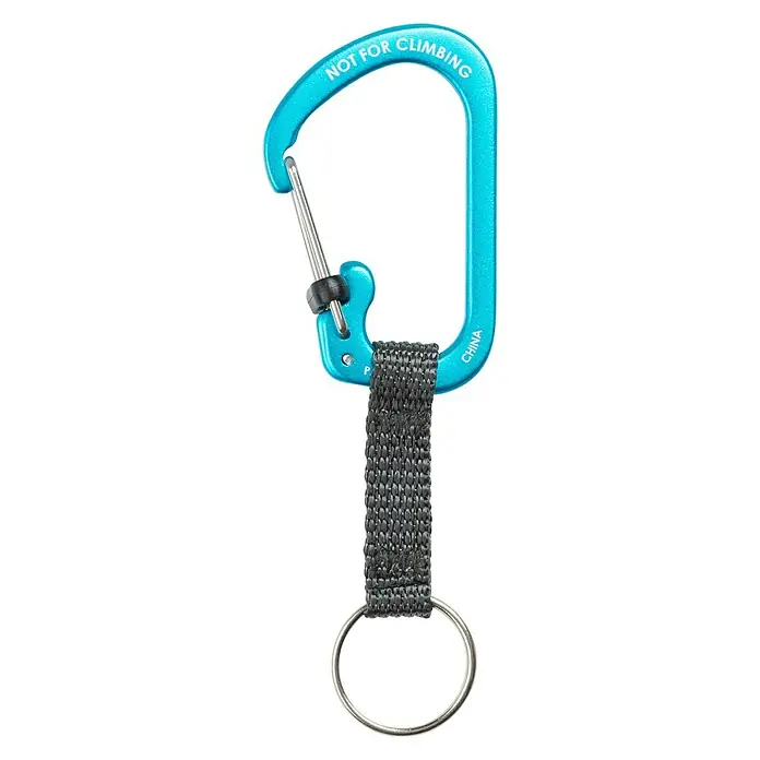 Nite Ize Karabinerhaken Slidelock Key Ring - Blau - Ansicht von oben