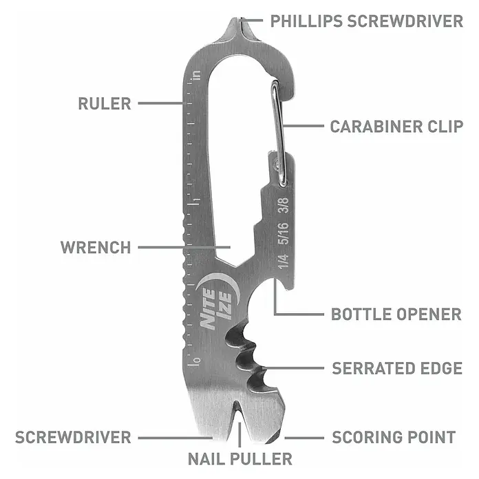 Nite Ize Multi-Tool Doohickey Key Tool -  - Skizze