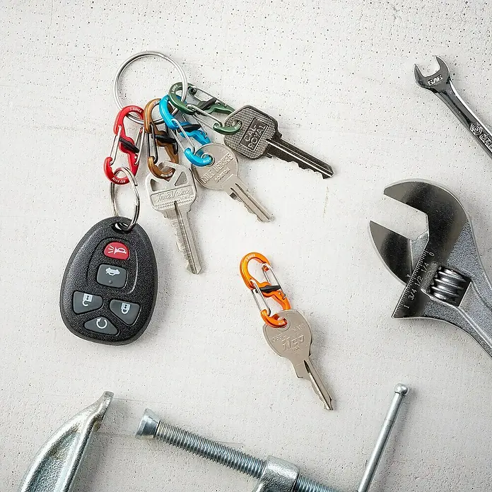 Nite Ize Schlüsselring-Set S-Biner Slidelock - Edelstahl - Stimmungsaufnahme