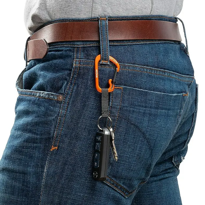 Nite Ize Karabinerhaken Slidelock Key Ring - Orange - Anwendungsbeispiel