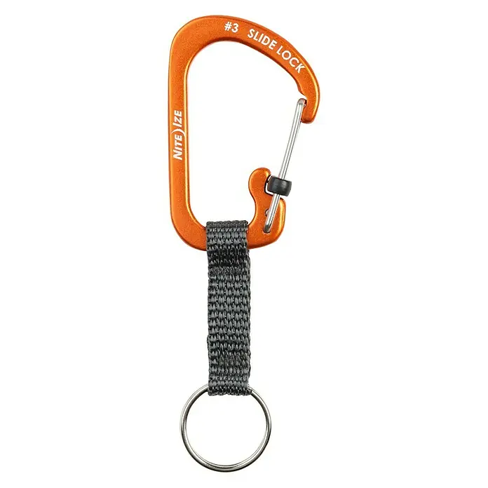Nite Ize Karabinerhaken Slidelock Key Ring - Orange - Ansicht von oben
