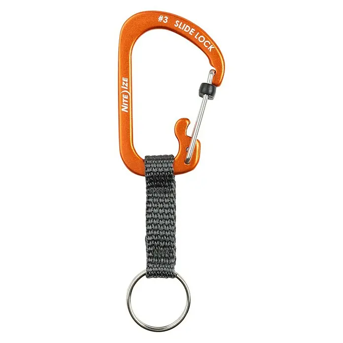 Nite Ize Karabinerhaken Slidelock Key Ring - Orange - Ansicht von oben