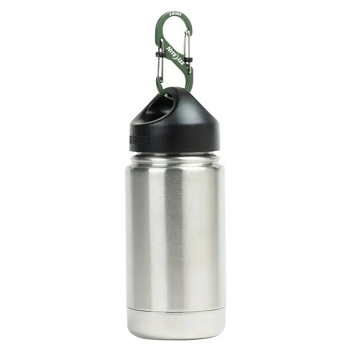 Nite Ize Doppelkarabiner S-Biner Slidelock - Aluminium, Olivgrün - Vorderansicht