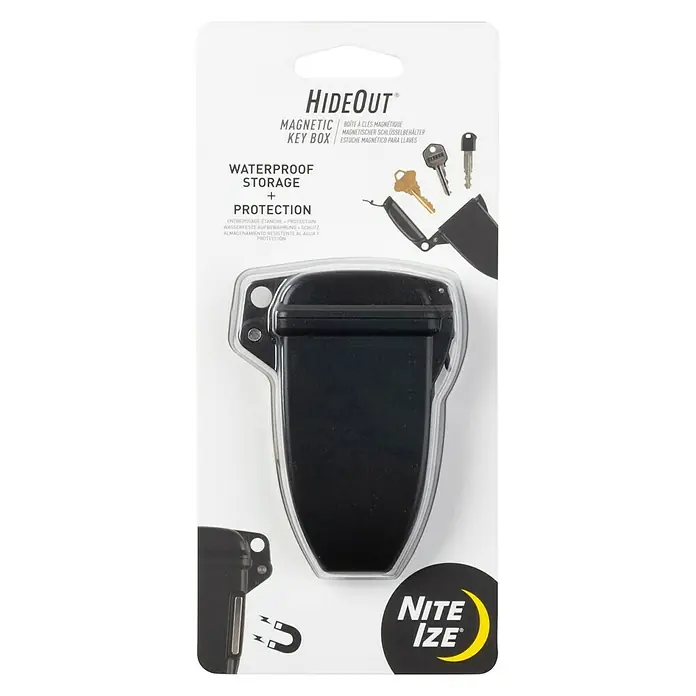 Nite Ize Schlüsseletui Hideout Magnetic - L x B x H: 19,02 x 8,79 x 2,26 cm, Schwarz - Ansicht von oben