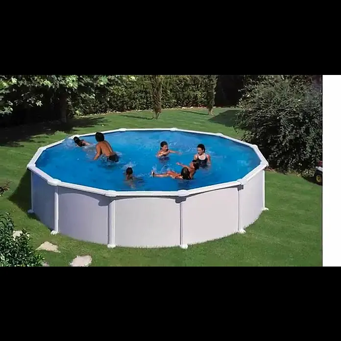 Gre Piscina circular desmontable Atlantis - Ø x Al: 350 x 132 cm, 11.250 l, Blanco - Atlantis