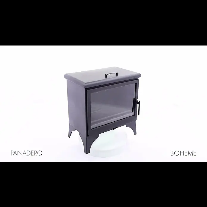 Panadero Estufa de leña Bohème - 7,1 kW, Volumen de calefacción: 280 m³, Antracita - BOHEME EcoDesign