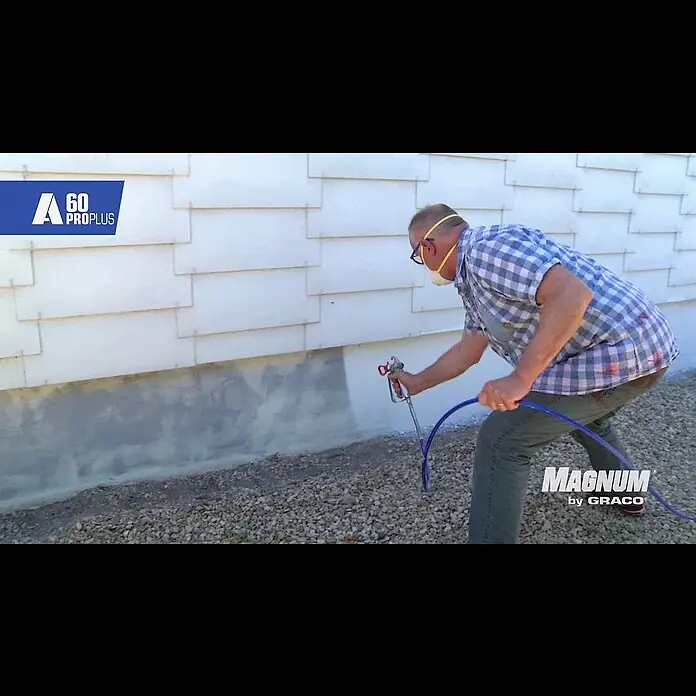 Graco Magnum Sistema de pulverización de pintura A60 Proplus - Caudal: 1,5 l/min, Velocidad de trabajo: 15 m²/min - Magnum