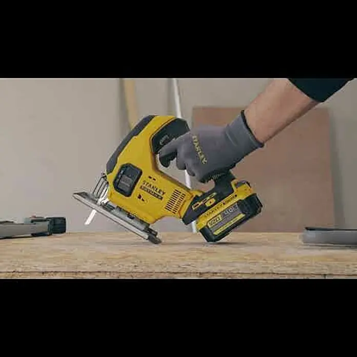 Stanley FatMax Sierra de calar de batería SFMCS600D1K-QW - 18 V, Iones de litio, 1 batería, 2 Ah, Número de carreras marcha en vacío: 0 - 2.500 carreras/min - Stanley