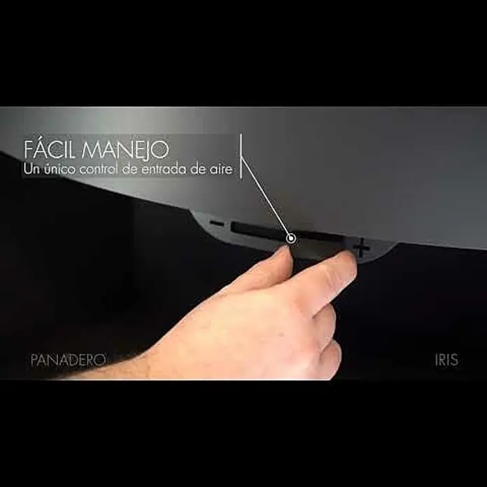 Panadero Estufa de leña Iris - 7,8 kW, Volumen de calefacción: 220 m³, Antracita - IRIS EcoDesign