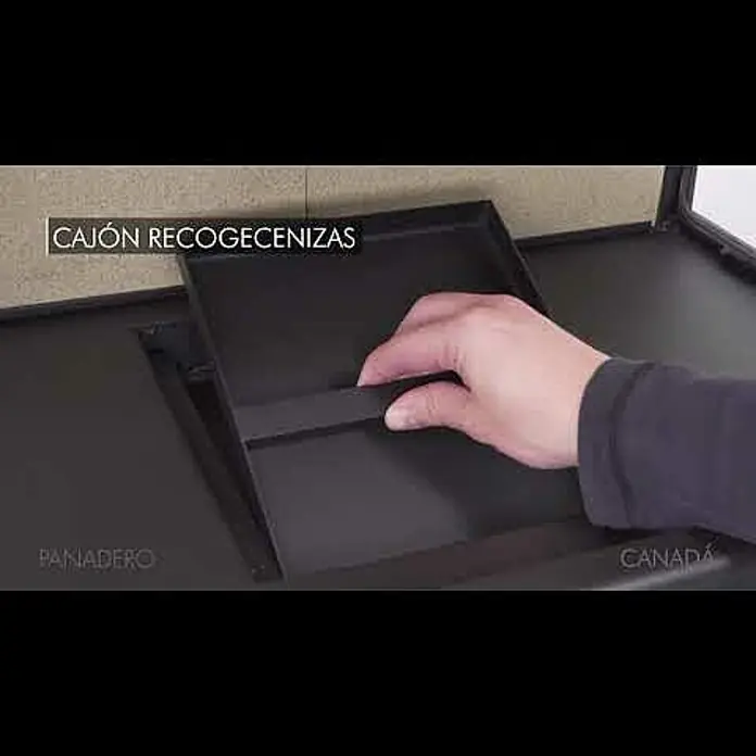 Panadero Estufa de leña Canadá - 8 kW, Volumen de calefacción: 300 m³, Antracita - CANADA Ecodesign