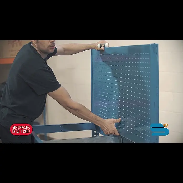 Simonrack Simonwork Banco de trabajo BT3 - L x An x Al: 61 x 91 x 144,5 cm, Azul - BT3