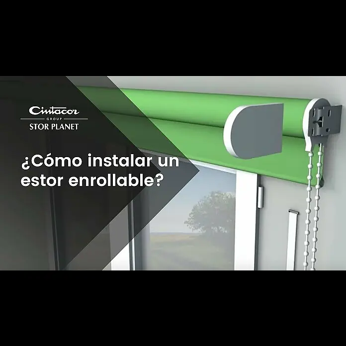Estor enrollable Roll-up - An x Al: 160 x 250 cm, Hierba - Instalación