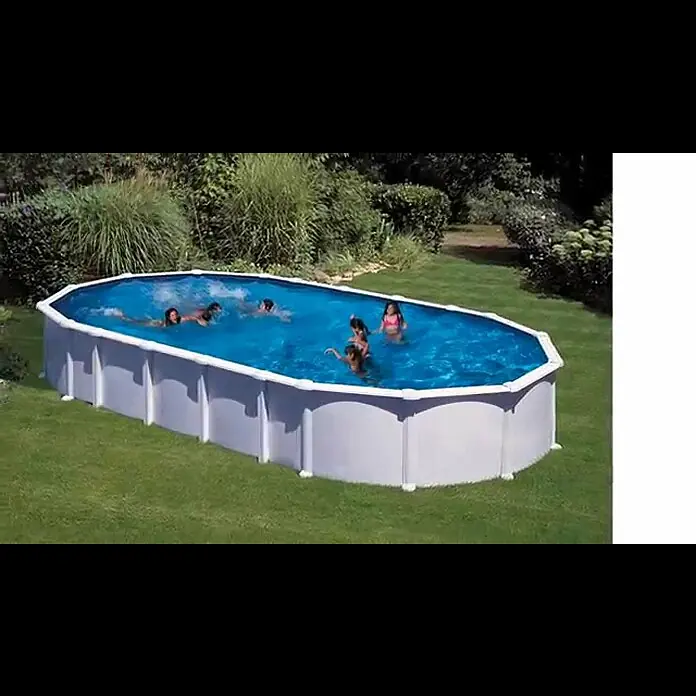 Gre Piscina ovalada desmontable Haiti - L x An x Al: 1.000 x 550 x 132 cm, 56.111 l, Blanco - Haiti2