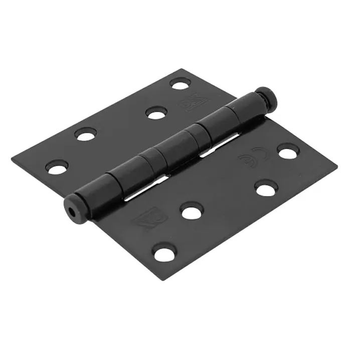 Scharnier met losse pen zwart gelakt - l x b: 89 x 89 mm - Diagonaal zicht