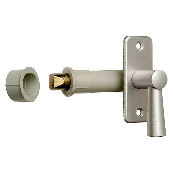 Nemef Grendel-insteekslot met greep 2610/4 50 - Schroefafstand: 50 mm, Nylon - Diagonaal zicht