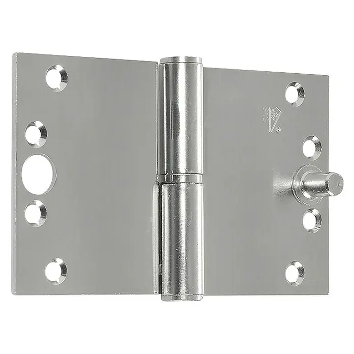 Paumellescharnier kantelaaf gegalvaniseerd - 89 x 150 mm, DIN-L - Diagonaal zicht