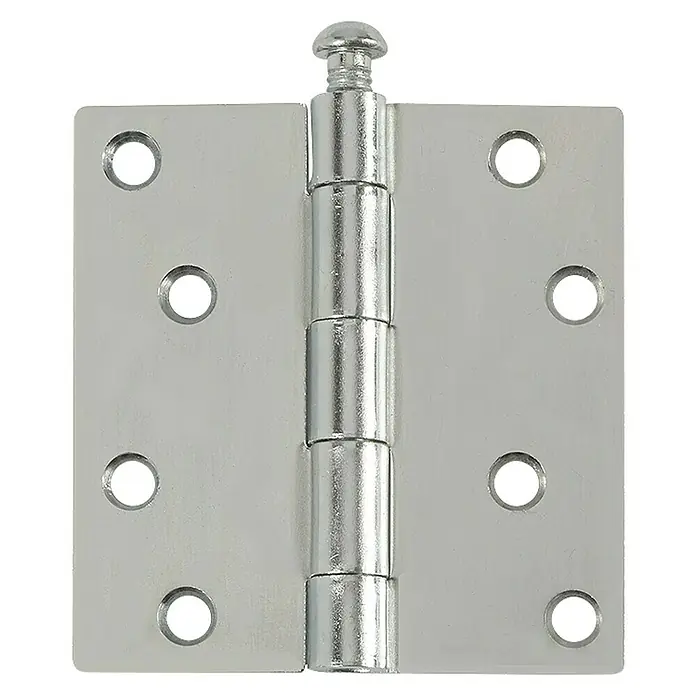 Scharnier met losse pen verzinkt - l x b: 89 x 89 mm - Vooraanzicht