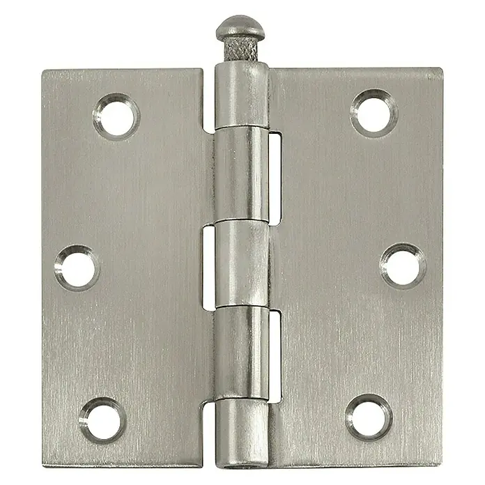 Scharnier RVS rechte hoeken - l x b: 76 x 76 mm - Vooraanzicht