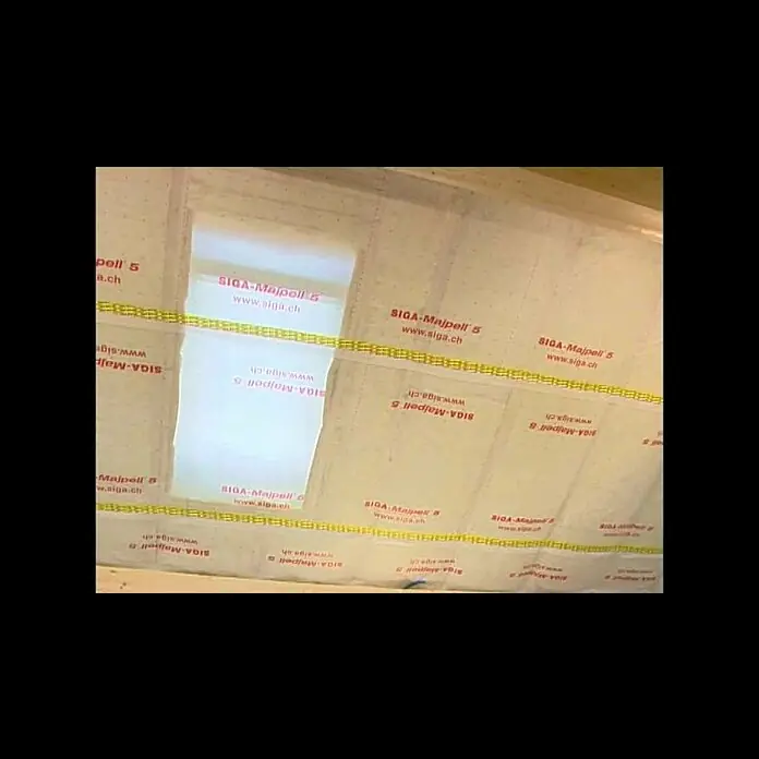 Siga Klebeband Sicrall 60 - Spezialpapier verstärkt - SIGA Sicrall 60 - Überlappung und Plattenstoss luftdicht verkleben