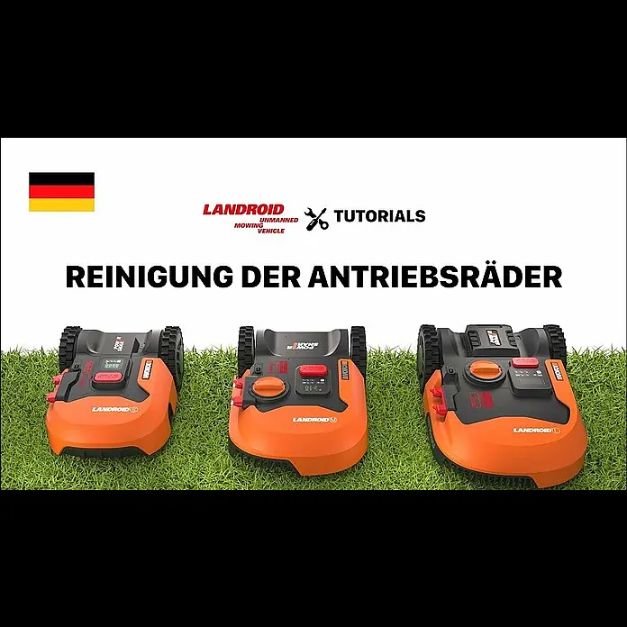 Bosch Mähroboter L1000 - 20 V, Li-Ionen, 4 Ah, 1 Akku, Max. Flächenempfehlung: 1.000 m² - LANDROID TUTORIAL - REINIGUNG DER ANTRIEBSRÄDER