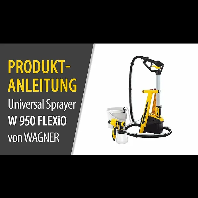 Wagner Farbsprühsystem W 950 Flexio - 630 W, Förderleistung: 0,525 l/min - Anleitung