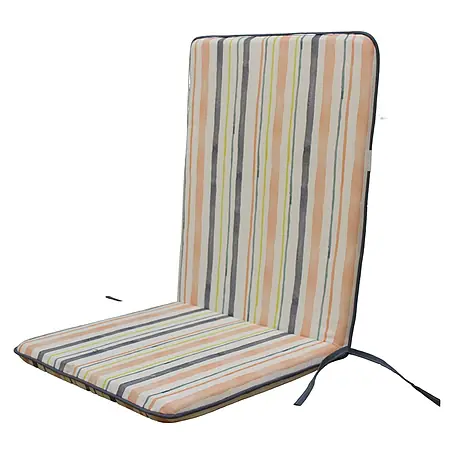 Cojín para silla con respaldo alto Rayas multicolor
